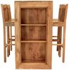 Bar-Esstisch 140x110x60 aus indischem Mango-Massivholz Bild 5