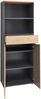 Aktenschrank >Memphis< in Artisan Eiche Dekor / Graphit - 75x197x38 (BxHxT) Bild 2