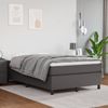vidaXL Boxspringbett mit Matratze Grau 120x190 cm Kunstleder 3269701 Bild 3