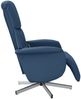 vidaXL Massagesessel mit Fußteil Blau Stoff 356676 Bild 5