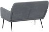 vidaXL Sitzbank Dunkelgrau 108x79x79 cm Samt 351383 Bild 5