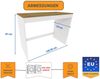 Raumhirsch Furniture Waschmaschinenumbauschrank Waschmaschinenschrank für Waschmaschine & Wäschetrockner (7 Farben lieferbar) für zwei Geräte geeignet Bild 2