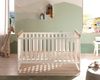 Babybett Kinderbett Jasmin 70 x 140 cm 3 Schlupfsprossen Pinie weiß Bild 2