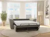 Vente-unique - RIZORA Sofa Stoff Schokoladenbraun - B 223 cm96 cm x H 88 cm x L 230 cm Bild 2