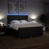 vidaXL Boxspringbett mit Matratze Schwarz 180x200 cm Stoff 3294451 Bild 4