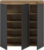 Universalschrank (B/H/T: 105x111x37 cm) in anthrazit und Evoke Oak Nachbildung Bild 3