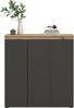 Universalschrank (B/H/T: 105x111x37 cm) in anthrazit und Evoke Oak Nachbildung Bild 2
