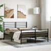 vidaXL Bettgestell mit Kopf- und Fußteil Metall Schwarz 120x200 cm 352335 Bild 4