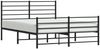 vidaXL Bettgestell mit Kopf- und Fußteil Metall Schwarz 120x200 cm 352335 Bild 5