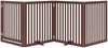 vidaXL 4-tlg. Hundetor mit Tür Faltbar Braun 320 cm Pappelholz 352267 Bild 3