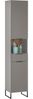 Badezimmer-Set >Denver< (3-tlg.) in grau matt / Evoke Eiche Dekor - 120x195x35 (BxHxT) Bild 5