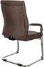 CLP 2er Set Esszimmerstühle Hobart Freischwinger gepolstert mit Lehnen,braun Stoff Bild 5