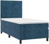 vidaXL Boxspringbett mit Matratze & LED Dunkelblau 80x200 cm Samt 3136093 Bild 3