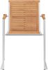 vidaXL Gartenstühle mit Kissen 2 Stk. Massivholz Teak und Stahl 3061540 Bild 5