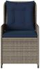 vidaXL Liegende Gartenstühle 2 Stk. Grau Poly Rattan 368659 Bild 5
