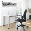 bümö manuell höhenverstellbarer Schreibtisch 120x67 cm in Asteiche, Metall-Gestell in Silber - Mini Bürotisch, PC Tisch höhenverstellbar, kleiner Computertisch für's Homeoffice & Büro, QS6-12-R-S Bild 2