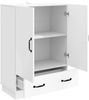 vidaXL Sideboard Hochglanz Weiß 66 x 34,5 x 92 cm Holzwerkstoff 895359 Bild 2