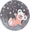 Carpet City Kinderteppich ANIME916, rund, Höhe: 11 mm, Kinderzimmer Teppich Modern mit lustigen Cartoon-Figuren, Multi Bild 2
