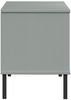 vidaXL Schuhregal OSLO mit Metallbeinen Grau 106x35x45 cm Massivholz 350995 Bild 5