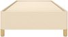vidaXL Bettgestell ohne Matratze Creme 90x190 cm Stoff 347130 Bild 5