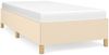 vidaXL Bettgestell ohne Matratze Creme 90x190 cm Stoff 347130 Bild 2
