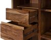 Bücherregal Sheesham 142x45x145 natur lackiert / sandgestrahlt PURE SHEESHAM #208 Bild 2
