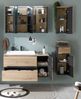 Badezimmer-Set >Memphis< (4-tlg. ) Grau / Artisan Eiche Dekor - 160x176x53 (BxHxT) Bild 2