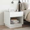 vidaXL Nachttisch mit Infinity-LED Weiß 50x50x50 cm 3284084 Bild 4