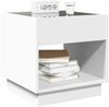 vidaXL Nachttisch mit Infinity-LED Weiß 50x50x50 cm 3284084 Bild 5