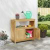 vidaXL Gartenkonsole Tisch Helles Akazienholz 80 x 35 x 75 cm 42026800 Bild 4