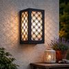 LED Wandlampe, ALU, anthrazit, Muster, H 15 cm, PADUA Bild 3