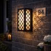 LED Wandlampe, ALU, anthrazit, Muster, H 15 cm, PADUA Bild 2