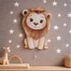COZYCOLLECTIONS LED Wandleuchte Löwe mit Krone LED-Nachtlicht Braun Gold, LED, Warmweiß, Montessori-inspiriertes Nachtlicht mit sanftem Wohlfühllicht Bild 4