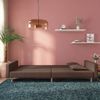 vidaXL Schlafsofa 2-Sitzer mit 2 Kissen Taupe Stoff 375908 Bild 3