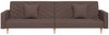 vidaXL Schlafsofa 2-Sitzer mit 2 Kissen Taupe Stoff 375908 Bild 5