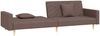 vidaXL Schlafsofa 2-Sitzer mit 2 Kissen Taupe Stoff 375908 Bild 4