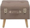 vidaXL Hocker mit Stauraum 40 cm Braun Stoff 247519 Bild 2