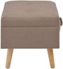vidaXL Hocker mit Stauraum 40 cm Braun Stoff 247519 Bild 3