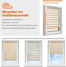 Sekey Doppelrollo Klemmfix ohne Bohren für Fenster Blickdicht 90x130cm Gelb-Leinen Bild 5