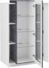 Vitrine >Catania< in Weiß-Hochglanz - 80x120,5x38cm (BxHxT) Bild 3