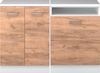 Dachschrägenschrank-Set Rion Goldkraft Eiche 120 cm 2er Set Schrankkorpuss 60 cm Tiefe Vicco Bild 4
