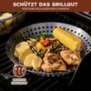 Bremermann Grillpfanne mit Klapp-Griff, rund, Edelstahl grau, 55,5 x 30,5 x 3,7 cm Bild 4