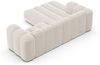 Micadoni Modulares Ecksofa Lupine 3-Sitzer Links Chenille Eden Helles Beige Bild 4