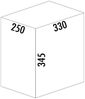 WESCO Abfallsorter CLAP 345 K/300-1 in Anthrazit mit 15 Liter Abfallvolumen ab 30 cm Schrankbreite Bild 2