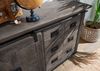 Sideboard Mango 140x45x85 grau lackiert RAILWAY #221 Bild 4