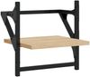 vidaXL Wandregale mit Stangen 2 Stk. Sonoma-Eiche 30x25x30 cm 836234 Bild 4
