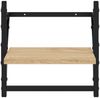 vidaXL Wandregale mit Stangen 2 Stk. Sonoma-Eiche 30x25x30 cm 836234 Bild 5
