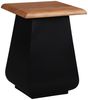 WOMO-DESIGN Beistelltisch Couchtisch Handgefertigt aus Akazienholz, Unikat Massivholz Möbel (1-St), Metall Wohnzimmertisch Sofatisch Kaffeetisch Dekotisch Blumenhocker Bild 5