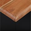 WOMO-DESIGN Beistelltisch Couchtisch Handgefertigt aus Akazienholz, Unikat Massivholz Möbel (1-St), Metall Wohnzimmertisch Sofatisch Kaffeetisch Dekotisch Blumenhocker Bild 2