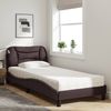 vidaXL Bett mit Matratze "Hvar" Dunkelbraun 90x190 cm Stoff 3208502 Bild 3